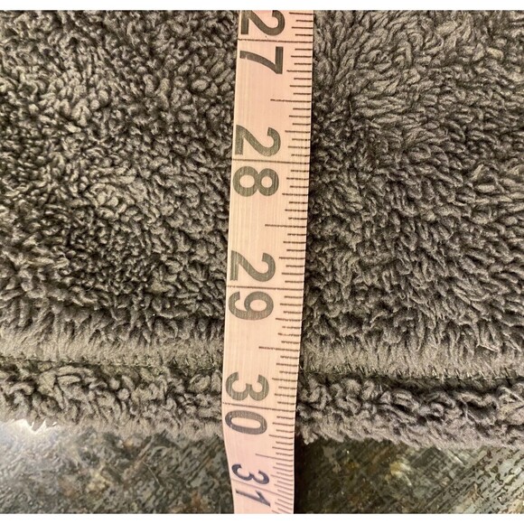 TRINITY Pullover Sherpa Fleece 1/4 Zip Soft Cuddly Long Sleeves Women Sz XL Grey - Picture 8 of 10